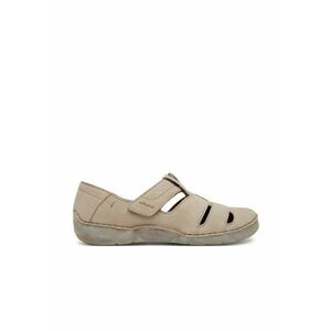 Pantofi dama - piele nabuc - bej - imagine