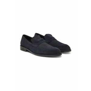 Mocasini dama - piele intoarsa - bleumarin imagine