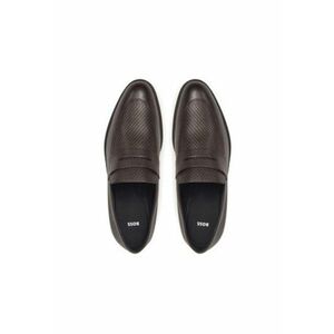 Pantofi barbatesti - piele naturala - maro - slip-on imagine