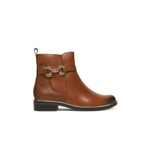 Botine dama - din piele naturala - maro imagine