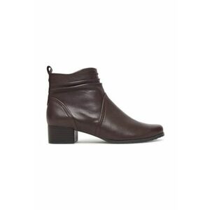 Botine dama - piele naturala - culoare maro imagine