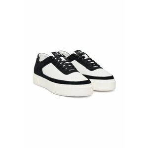 Tenisi 305525895 - piele naturala - negru/alb - Alb/Negru imagine