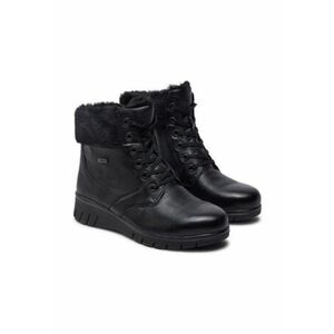 Ghete de dama - piele naturala - negru - imagine
