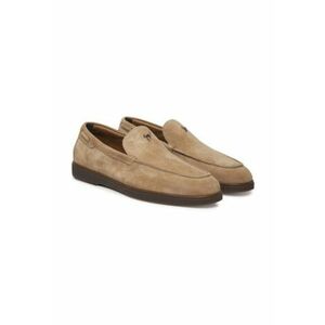 Mocasini barbati - piele naturala - bej - imagine