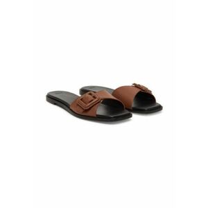 Papuci dama - piele naturala - Maro imagine