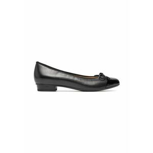 Balerini dama - piele naturala - negru - imagine