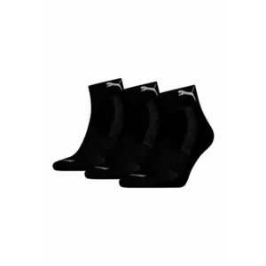 Set de sosete scurte unisex - 3 perechi - Negru/Alb optic imagine