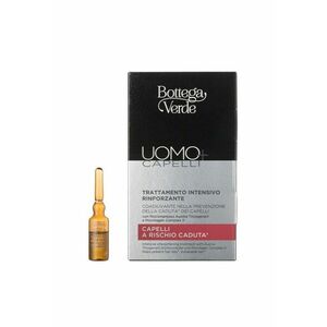 Tratament intariror intensiv pentru prevenirea caderii parului- cu fitocomplex Auxina Tricogena ® si Complex Provitagen II - Uomo+ - 14 fiole - imagine