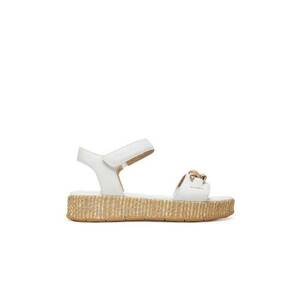 Sandale de dama - 305188052 - piele naturala - alb - imagine