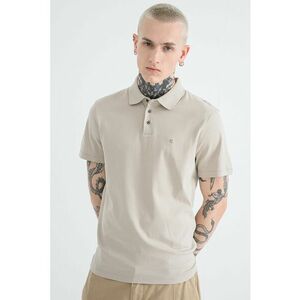 Tricou polo din bumbac - Kaki imagine