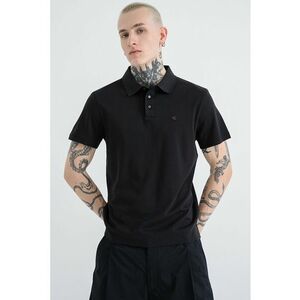 Tricou polo din bumbac - Negru imagine