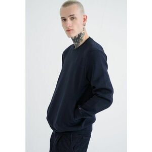 Bluza regular fit de trening din amestec de bumbac - Bleumarin imagine