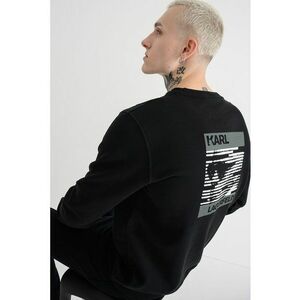 Bluza de trening cu imprimeu pe partea din spate - Negru imagine