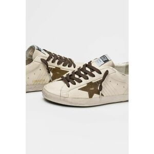 Pantofi sport Super Star Classic din piele cu aspect vintage - Alb imagine