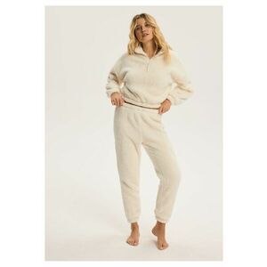 Pantaloni dama Alb Crem Giggle - Alb imagine