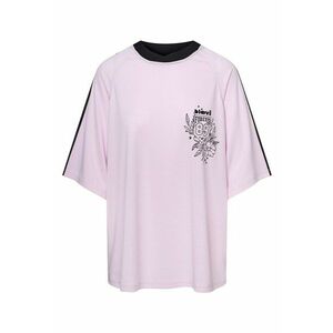 Tricou dama oversize roz pastel Loomy - Roz imagine