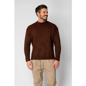 Pulover tricotat Brown 19052 - Maro imagine