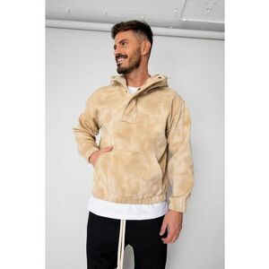 Hanorac cu fermoar scurt Beige 19007 - Bej imagine