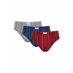 slipi barbati Classic set de 3 rosu - albastru - gri - Multicolor imagine