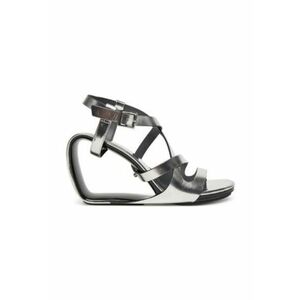 Sandale dama - 304945144 - piele naturala - argintiu - imagine