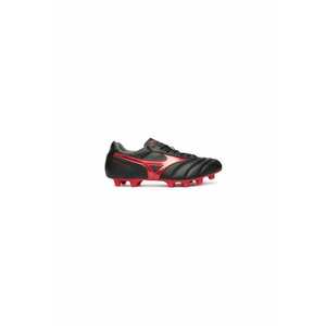 Pantofi de fotbal barbati - piele ecologica - negru/rosu imagine