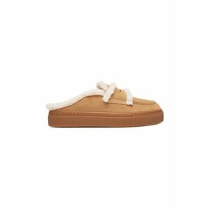 Slapi de dama - 305627155 - piele naturala - maro imagine