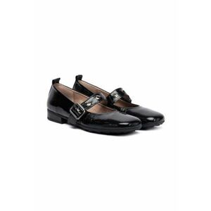 Pantofi negri din piele - Negru imagine