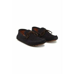 Mocasini barbati piele naturala - bleumarin imagine