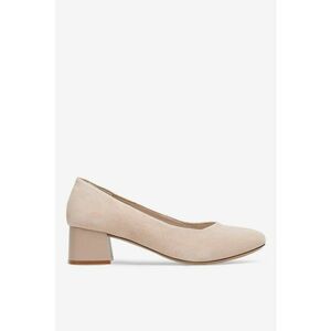 Pantofi dama 5905588561774 - Piele intoarsa - Bej - Bej imagine