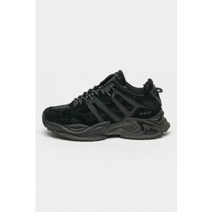 Pantofi sport din piele intoarsa cu aplicatii din strasuri - Negru stins imagine