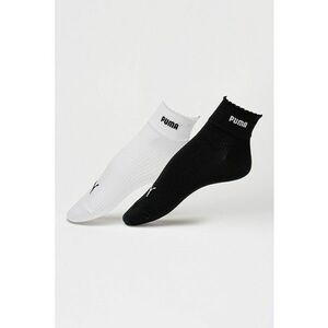Set de sosete lungi cu logo - 2 perechi - Alb/Negru imagine
