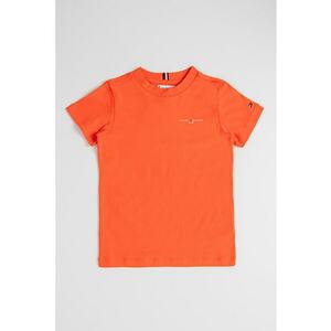 Tricou de bumbac cu logo - Rosu vermillion imagine