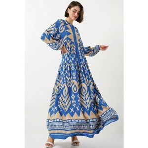 Rochie maxi - HiCCUP - viscoza - Albastru imagine