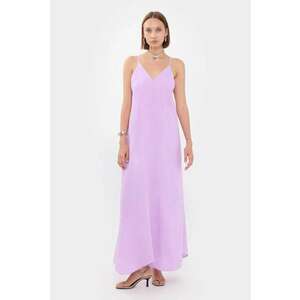 Rochie decolteu în V - Violet imagine
