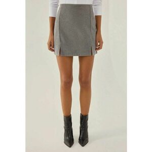 Fusta mini dama gri - Gri imagine
