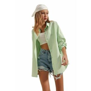 Camasa eleganta uni - Verde smarald imagine