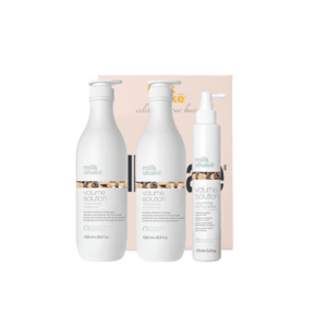 Kit pentru par fin si subtire Volume Solution Sampon 1000 ml - Balsam 1000 ml - Tratament 175 ml imagine