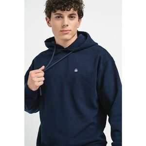 Hanorac regular fit de bumbac - Bleumarin imagine
