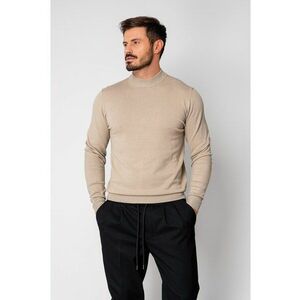 Pulover cu guler barbati Beige 19124 - Bej imagine