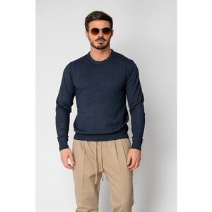 Pulover barbati Navy 19108 - Bleumarin imagine