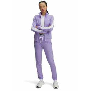 Trening cu fermoar Tricot - Alb/Lila imagine
