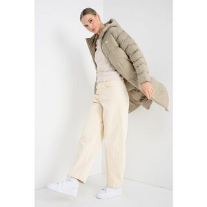 Geaca lunga matlasata - Bej imagine