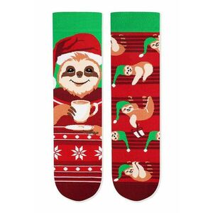 Sosete de Craciun din bumbac Arty Socks cu Lenes Rosu imagine
