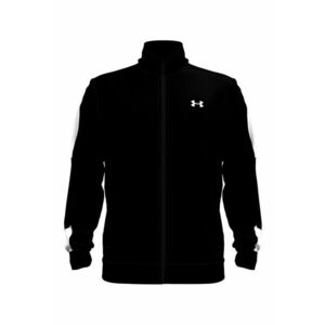Bluza de trening cu fermoar si imprimeu logo - Alb/Negru imagine