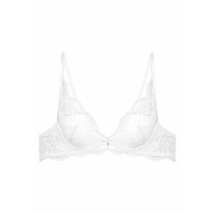 Sutien push-up - Dantela/Bumbac - Model Kavi - Gri deschis imagine
