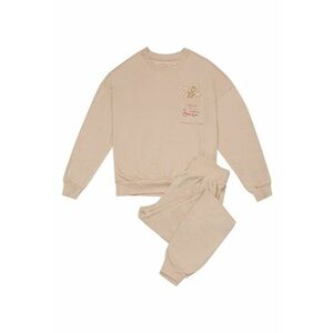 Pijamale de dama bej imagine