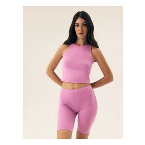 Pantaloni sucrti Midrise Roz - Roz imagine