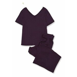 Pijamale de dama viscoza violet inchis imagine