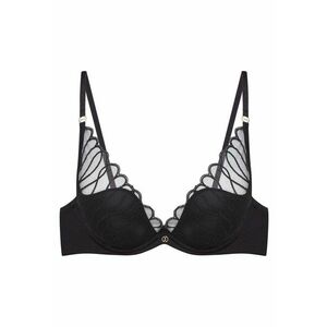 Sutien push-up - Mesh/Elastan - Model Olyvia - Negru imagine