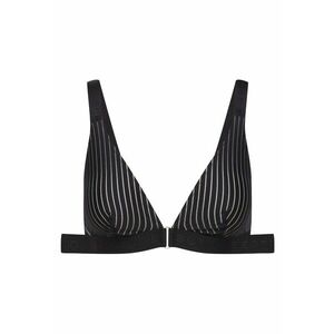 Sutien textil - moale - negru - cu insertii detasabile si elemente aurii - certificat OEKO-TEX imagine
